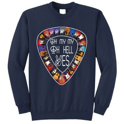 Oh Mys My Oh Hells Yes Retro Petty Guitar Music Lover Sweatshirt