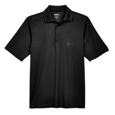 Om Meditations Mandalas Yoga Men's Origin Performance Piqué Polo