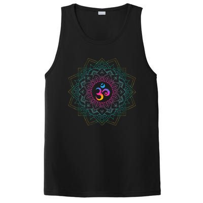 Om Meditations Mandalas Yoga PosiCharge Competitor Tank