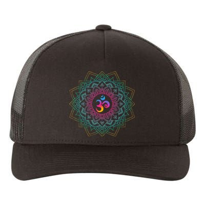 Om Meditations Mandalas Yoga Yupoong Adult 5-Panel Trucker Hat