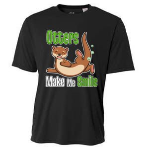 Otters Make Me Smile Wildlife Nature Sea Otters Cooling Performance Crew T-Shirt