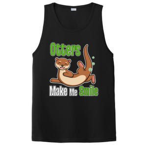 Otters Make Me Smile Wildlife Nature Sea Otters PosiCharge Competitor Tank