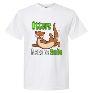 Otters Make Me Smile Wildlife Nature Sea Otters Garment-Dyed Heavyweight T-Shirt