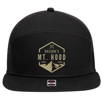 Oregon Mountain Mt Hood 7 Panel Mesh Trucker Snapback Hat