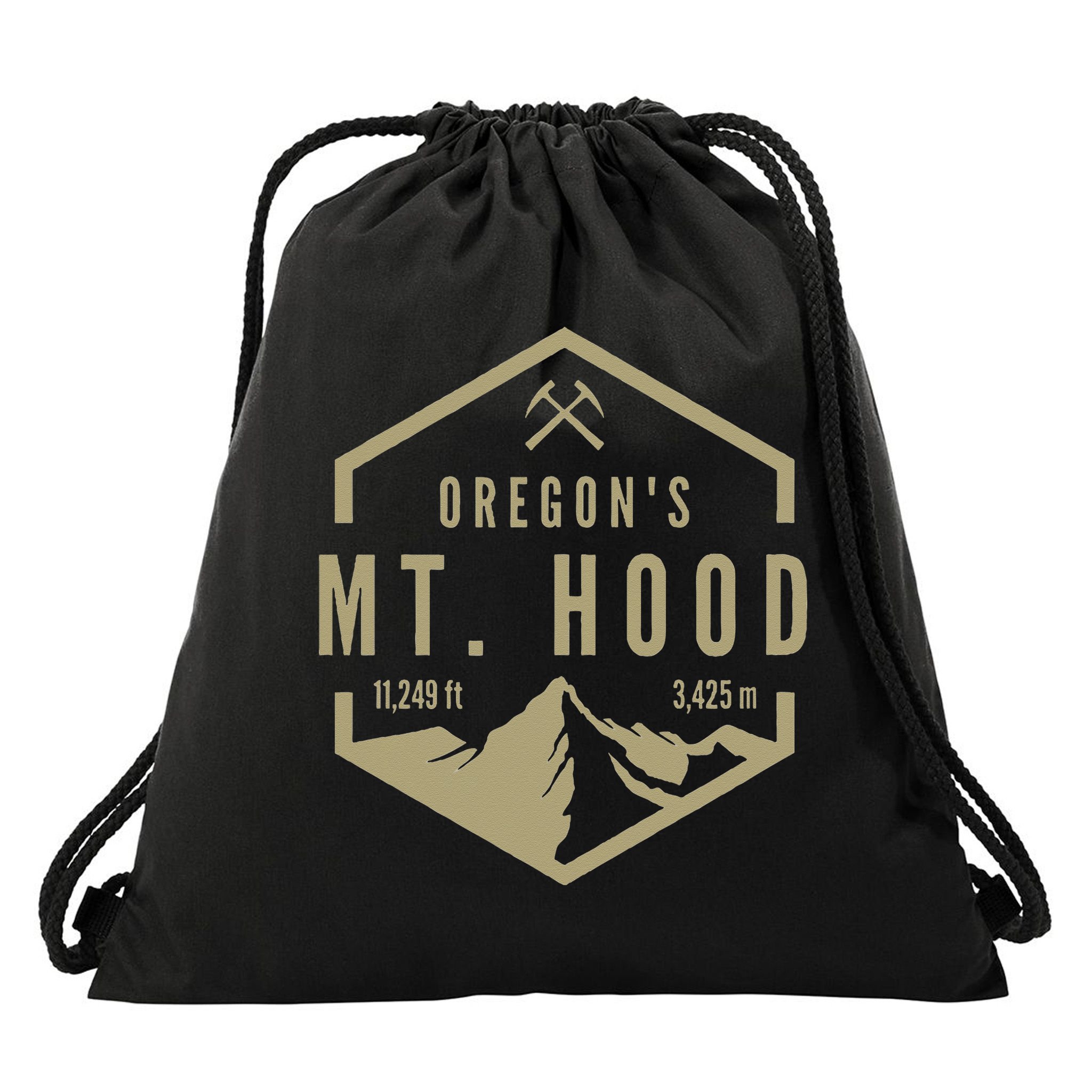 Oregon Mountain Mt Hood Drawstring Bag