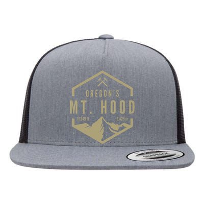 Oregon Mountain Mt Hood Flat Bill Trucker Hat