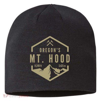 Oregon Mountain Mt Hood Sustainable Beanie