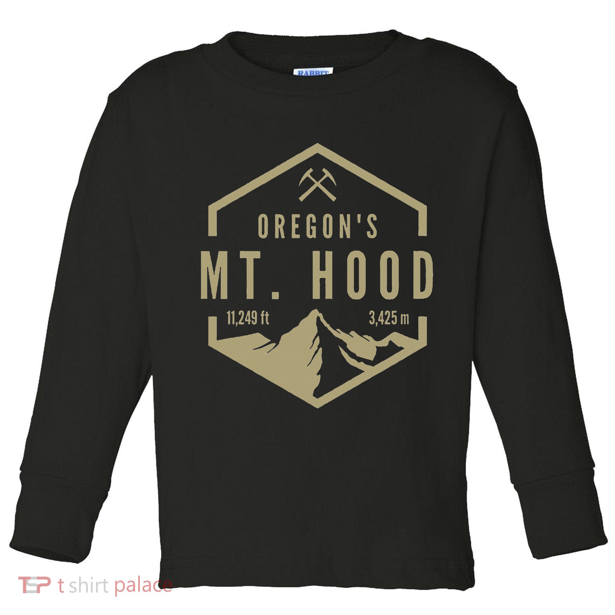 Oregon Mountain Mt Hood Toddler Long Sleeve Shirt