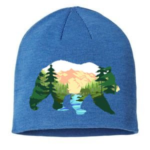 Outdoor Mountains Nature Animal Forest Trees Brown Bear Gift Sustainable Beanie