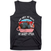 Opossum My Neck My Back My Anxiety Attack Retro Vintage Tank Top