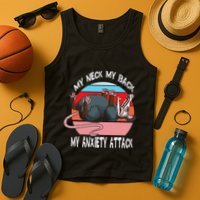 Opossum My Neck My Back My Anxiety Attack Retro Vintage Tank Top