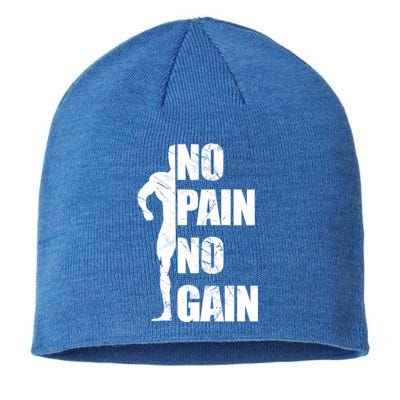 Original Motivation No Pain No Gain Gym Funny Gift Meaningful Gift Sustainable Beanie