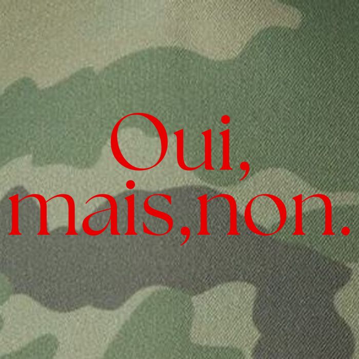 Oui Mais Non Funny French Yes But No Legacy Tie Dye Trucker Hat