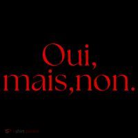 Oui Mais Non Funny French Yes But No Pom Pom 12in Knit Beanie