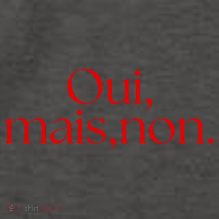 Oui Mais Non Funny French Yes But No Vector Backpack