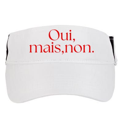Oui Mais Non Funny French Yes But No Adult Drive Performance Visor
