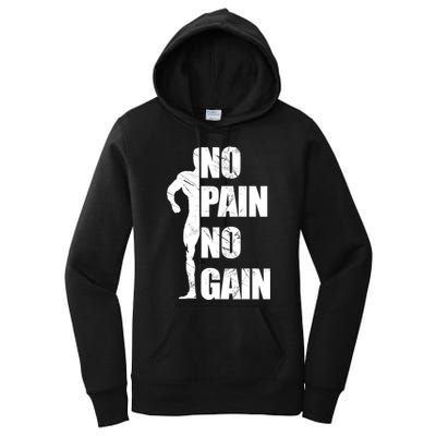 Original Motivation No Pain No Gain Gym Gift Women's Pullover Hoodie