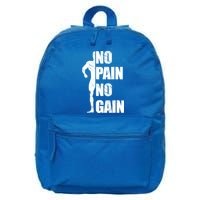 Original Motivation No Pain No Gain Gym Gift 16 in Basic Backpack