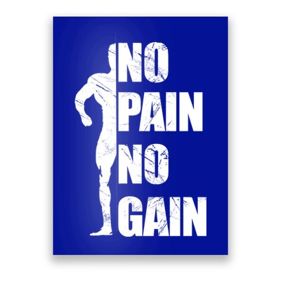 Original Motivation No Pain No Gain Gym Gift Poster