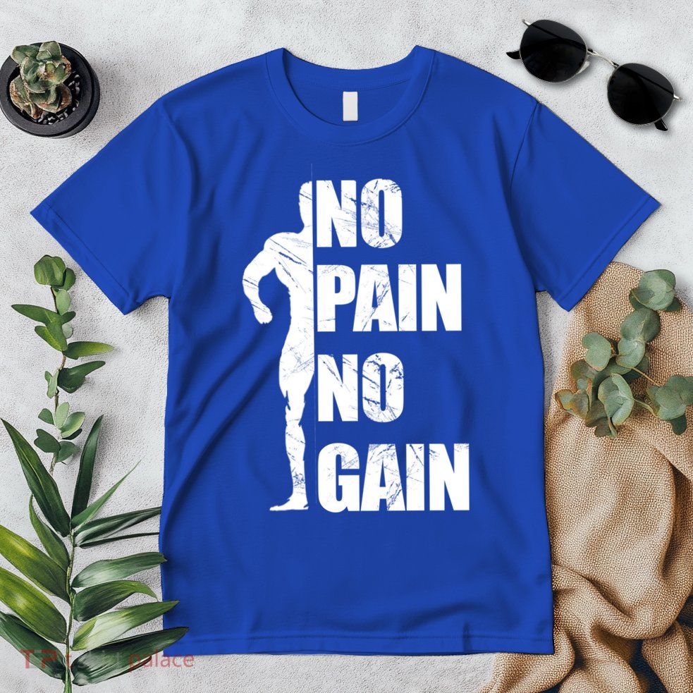 Original Motivation No Pain No Gain Gym Gift Premium T-Shirt
