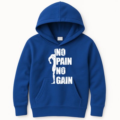 Original Motivation No Pain No Gain Gym Gift Kids Hoodie