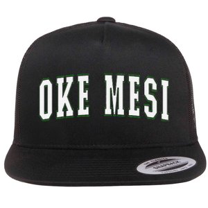 Oke Mesi Nigeria Nigerian Vacation Souvenirs Oke Mesi Flat Bill Trucker Hat