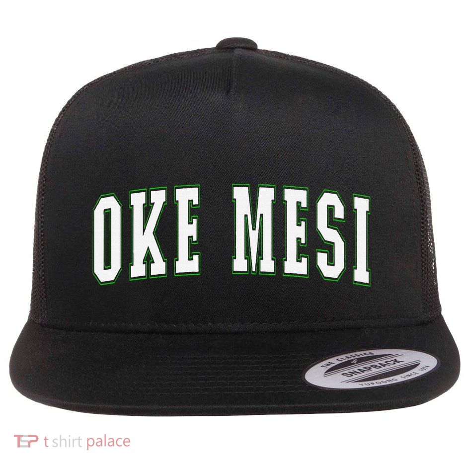 Oke Mesi Nigeria Nigerian Vacation Souvenirs Oke Mesi Flat Bill Trucker Hat