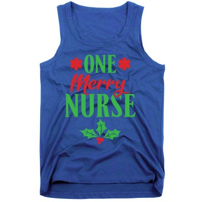 One Merry Nurse Work Hospital Nursing Christmas Meaningful Gift Tank Top