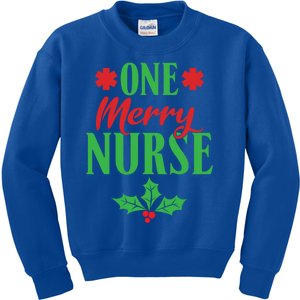 One Merry Nurse Work Hospital Nursing Christmas Meaningful Gift Kids Sweatshirt