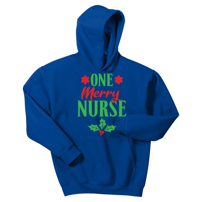 One Merry Nurse Work Hospital Nursing Christmas Meaningful Gift Kids Hoodie