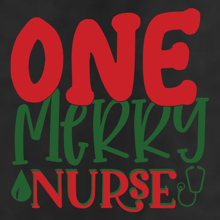 One Merry Nurse Christmas Holiday 7 Panel Mesh Trucker Snapback Hat