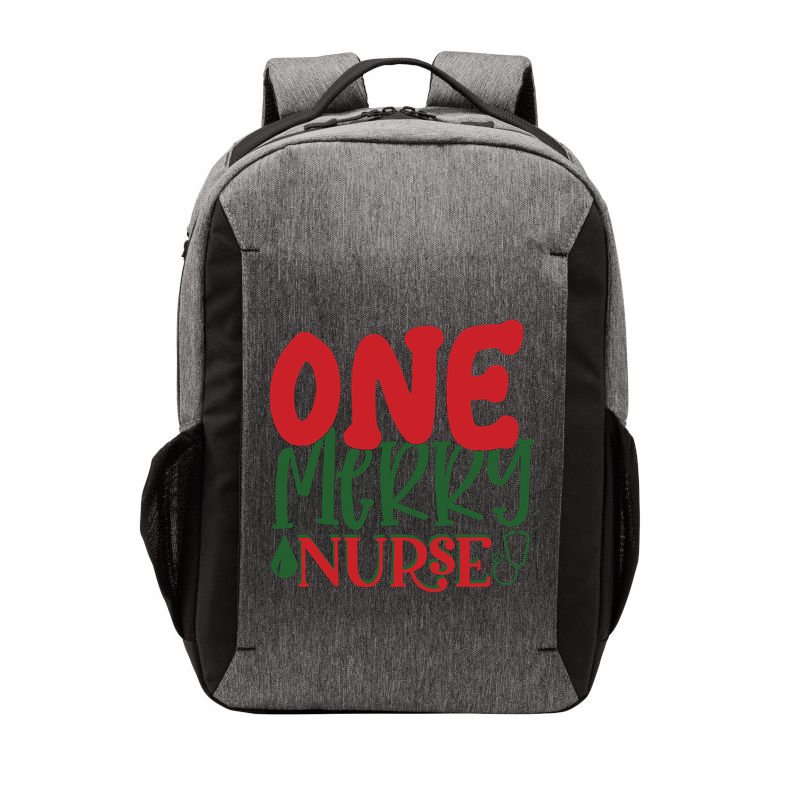 One Merry Nurse Christmas Holiday Vector Backpack