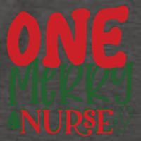 One Merry Nurse Christmas Holiday Vector Backpack
