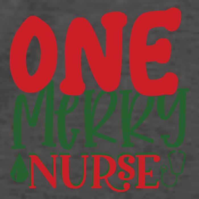 One Merry Nurse Christmas Holiday Vector Backpack