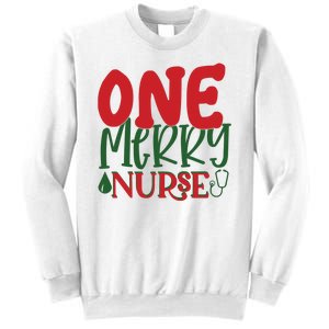 One Merry Nurse Christmas Holiday Sweatshirt