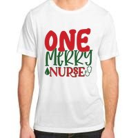 One Merry Nurse Christmas Holiday Adult ChromaSoft Performance T-Shirt