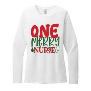 One Merry Nurse Christmas Holiday Womens CVC Long Sleeve Shirt