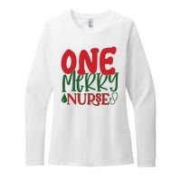 One Merry Nurse Christmas Holiday Womens CVC Long Sleeve Shirt