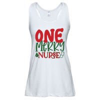 One Merry Nurse Christmas Holiday Ladies Essential Flowy Tank