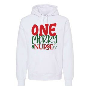 One Merry Nurse Christmas Holiday Premium Hoodie