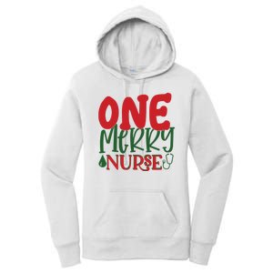 One Merry Nurse Christmas Holiday Women's Pullover Hoodie