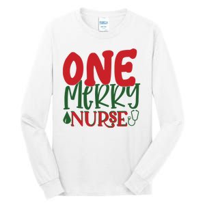 One Merry Nurse Christmas Holiday Tall Long Sleeve T-Shirt