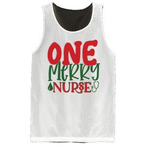 One Merry Nurse Christmas Holiday Mesh Reversible Basketball Jersey Tank