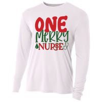 One Merry Nurse Christmas Holiday Cooling Performance Long Sleeve Crew