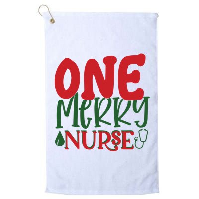 One Merry Nurse Christmas Holiday Golf Towel