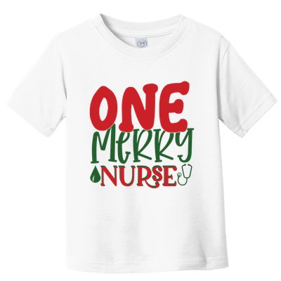 One Merry Nurse Christmas Holiday Toddler T-Shirt