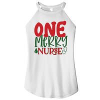 One Merry Nurse Christmas Holiday Women's Perfect Tri Rocker Tank