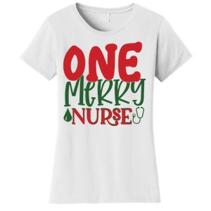 One Merry Nurse Christmas Holiday Women's T-Shirt