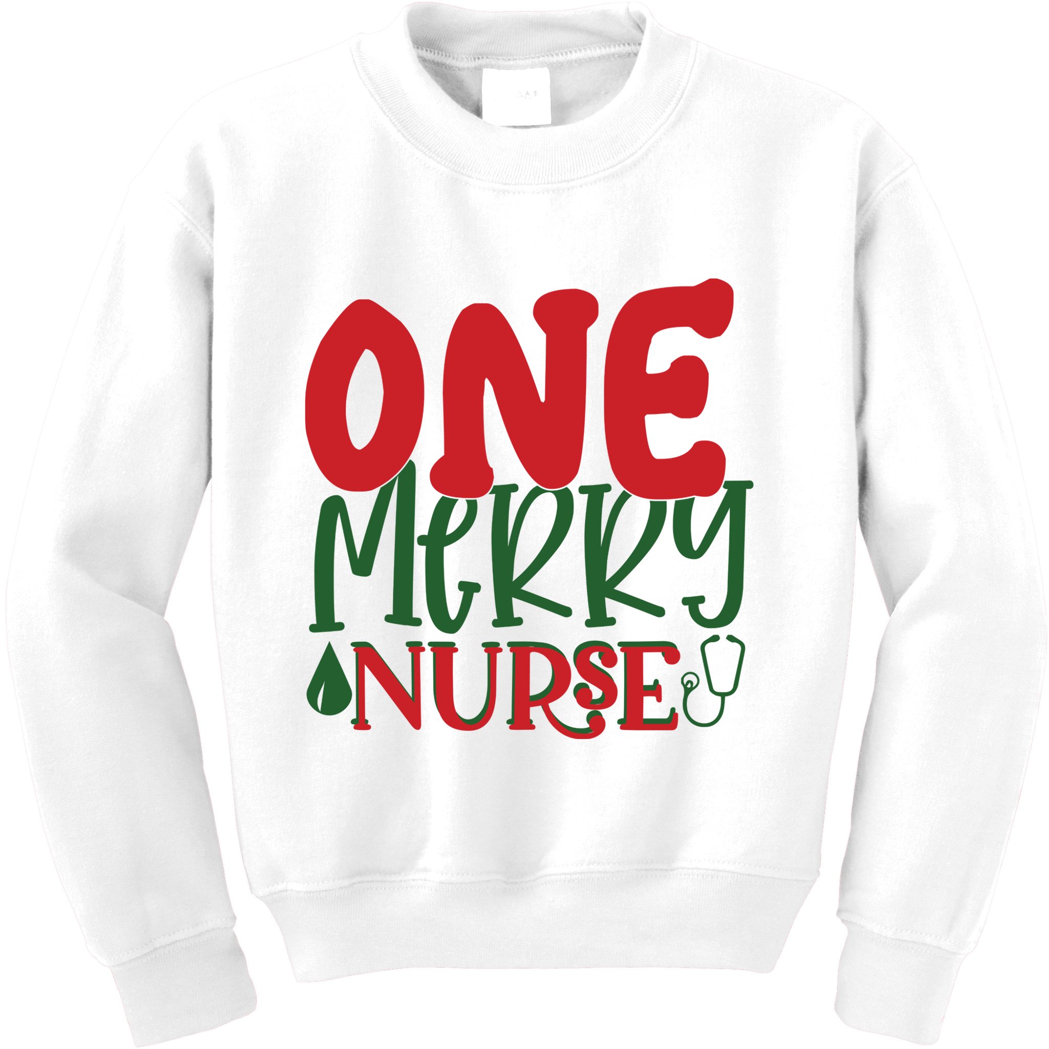 One Merry Nurse Christmas Holiday Kids Sweatshirt