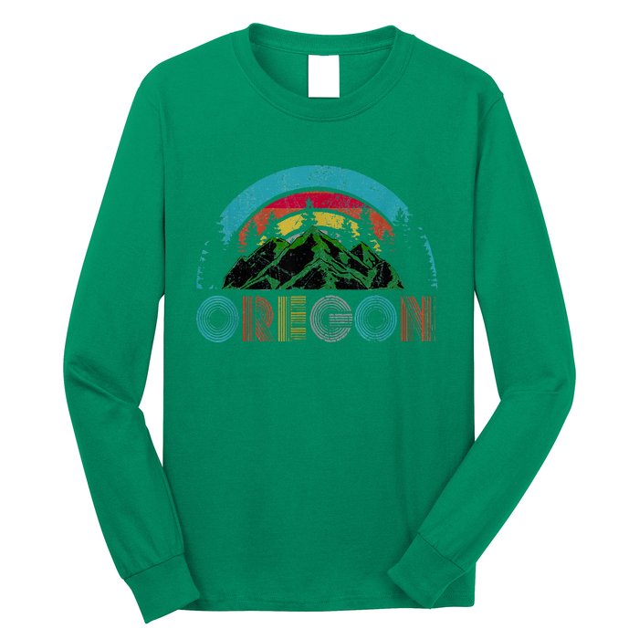 Oregon Mountains Outdoor Camping Hiking Long Sleeve Shirt